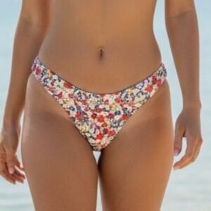 Zaful Floral Cheeky Bikini Bottom, Size 8,‎ NWOT
